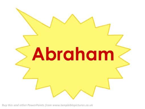 God calls to Abraham.
