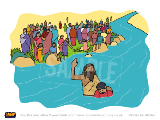 A Bible story PowerPoint presentation: Jesus' baptism