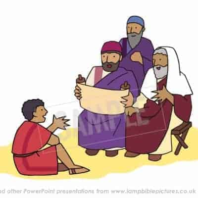 Jesus' baptism - Lamp Bible Pictures