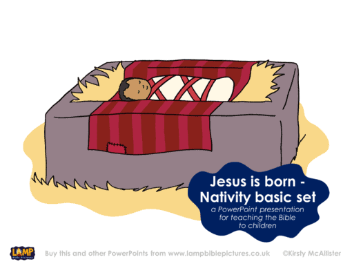 A Bible story PowerPoint presentation: Nativity - Jesus is born