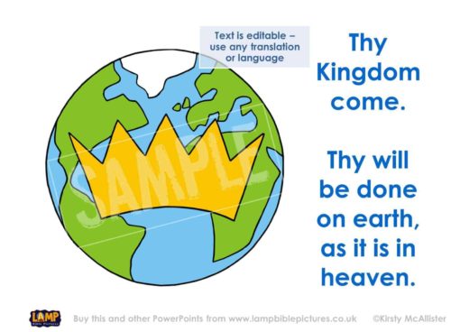 Thy Kingdom come. Thy will be done on earth, as it is in heaven.