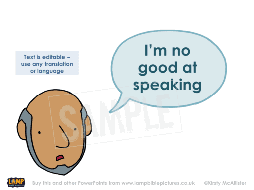 I'm no good at speaking