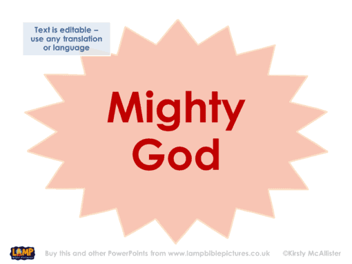 His name shall be called Mighty God