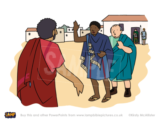 The centurion sends his friends to ask Jesus not to come