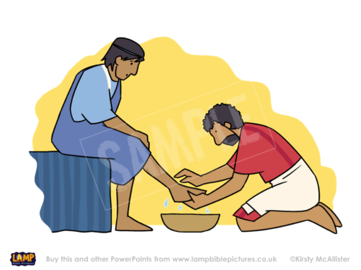 A Bible story PowerPoint presentation: Jesus washes his disciples' feet