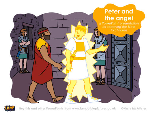 A Bible story PowerPoint presentation: Peter and the angel